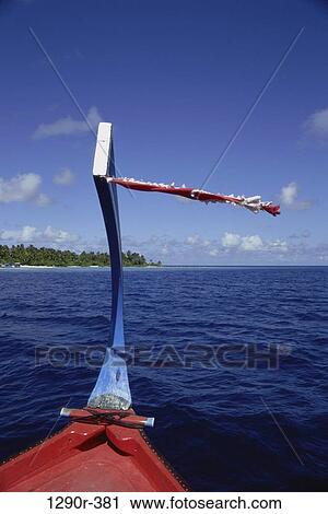 Stock Image - Close-up of the bow of a boat. Fotosearch