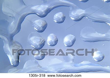Close-up of water droplets on a surface View Large Photo Image Stock Photo - Close-up of water droplets on a surface. Fotosearch