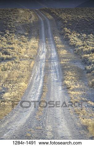 Stock Image - Dirt road, Idaho, USA. Fotosearch