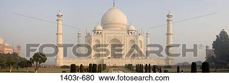 Facade of a mausoleum, Taj Mahal, Agra, Uttar Pradesh, India View Large Photo Image Stock Image - Facade of a mausoleum, Taj Mahal, Agra, Uttar Pradesh, India. Fotosearch