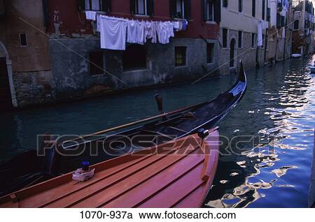 Gondolas on the canal, Venice, Italy View Large Photo Image Stock Image - Gondolas on the canal, Venice, Italy. Fotosearch