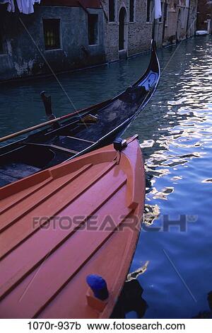 Gondolas on the canal, Venice, Italy View Large Photo Image Stock Image - Gondolas on the canal, Venice, Italy. Fotosearch