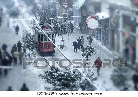 High angle view of a cable car in a city, Istanbul, Turkey View Large Photo Image Stock Photo - High angle view of a cable car in a city, Istanbul, Turkey. Fotosearch