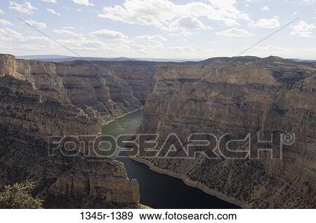 High angle view of a river, Horseshoe Bend, Bighorn Canyon National Recreation Area, Wyoming, USA View Large Photo Image Stock Photo - High angle view of a river, Horseshoe Bend, Bighorn Canyon National Recreation Area, Wyoming, USA. Fotosearch