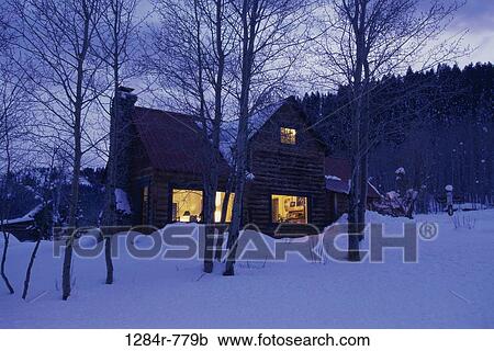 Stock Image - House at Ketchum, Idaho, USA. Fotosearch