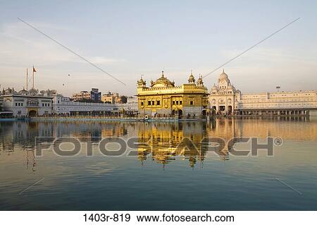 light at the Sikh Golden Temple in the city of Amritsar, India in Punjab state View Large Photo Image Stock Photo - light at the Sikh Golden Temple in the city of Amritsar, India in Punjab state. Fotosearch