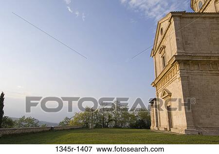Low angle view of a church, Tempio di San Biagio, Montepulciano, Val d'Orcia, Siena province, Tuscany, Italy View Large Photo Image Stock Photo - Low angle view of a church, Tempio di San Biagio, Montepulciano, Val d'Orcia, Siena province, Tuscany, Italy. Fotosearch