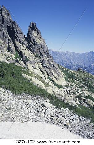 Low angle view of a mountain, Corsica, France View Large Photo Image Stock Image - Low angle view of a mountain, Corsica, France. Fotosearch