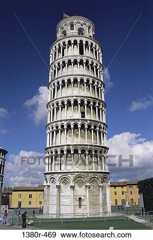 Low angle view of the Leaning Tower of Pisa, Pisa, Italy View Large Photo Image Stock Photo - Low angle view of the Leaning Tower of Pisa, Pisa, Italy. Fotosearch