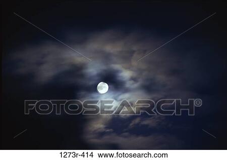 Moon in a cloudy sky, Choco, Colombia View Large Photo Image Picture - Moon in a cloudy sky, Choco, Colombia. Fotosearch