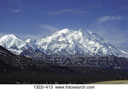 Stock Image - Mount McKinley, Denali National Park, Alaska, USA. Fotosearch
