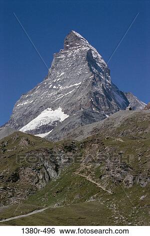 Mountain peak, Matterhorn, Zermatt, Switzerland View Large Photo Image Stock Photograph - Mountain peak, Matterhorn, Zermatt, Switzerland. Fotosearch
