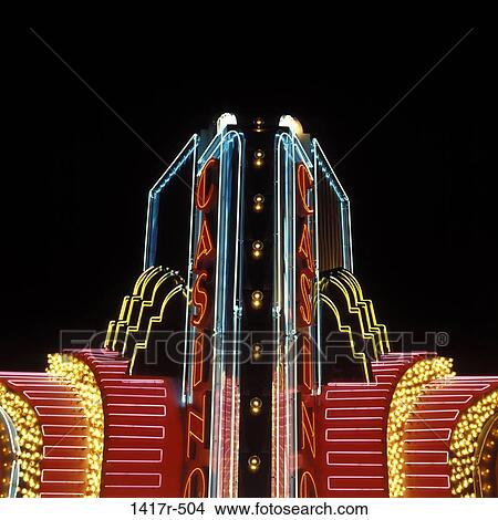 Neon lights of a building, Las Vegas, Nevada, USA View Large Photo Image Picture - Neon lights of a building, Las Vegas, Nevada, USA. Fotosearch