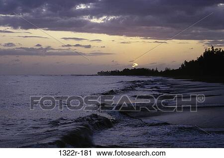 Ocean at sunset View Large Photo Image Stock Image - Ocean at sunset. Fotosearch