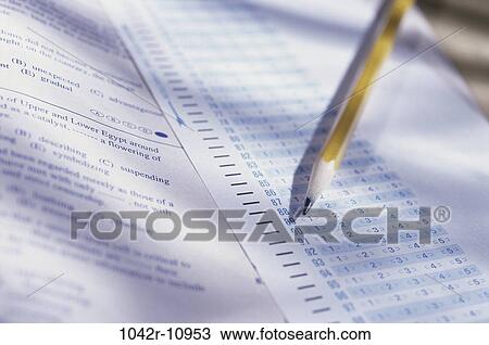 Pencil on an answer sheet View Large Photo Image Stock Image - Pencil on an answer sheet. Fotosearch