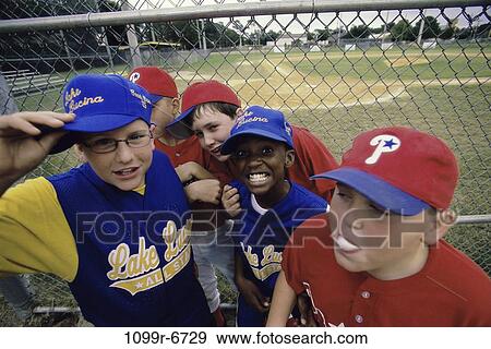Portrait of a group of children in baseball uniforms View Large Photo Image Stock Photo - Portrait of a group of children in baseball uniforms. Fotosearch