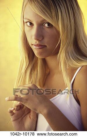 Portrait of a teenage girl View Large Photo Image Stock Photo - Portrait of a teenage girl. Fotosearch