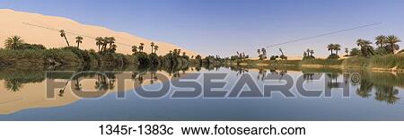 Reflection of trees in a lake, Lake Om-El-Ma, Erg Awbari, Fezzan, Libya View Large Photo Image Stock Image - Reflection of trees in a lake, Lake Om-El-Ma, Erg Awbari, Fezzan, Libya. Fotosearch