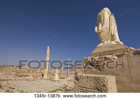 Ruins of a headless statue, Sabratha, Tripolitania, Libya View Large Photo Image Stock Image - Ruins of a headless statue, Sabratha, Tripolitania, Libya. Fotosearch