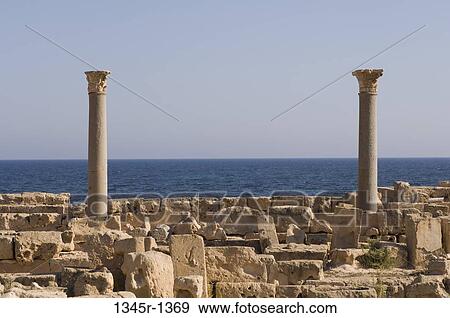 Ruins of buildings in an ancient Roman city, Sabratha, Tripolitania, Libya View Large Photo Image Stock Photo - Ruins of buildings in an ancient Roman city, Sabratha, Tripolitania, Libya. Fotosearch