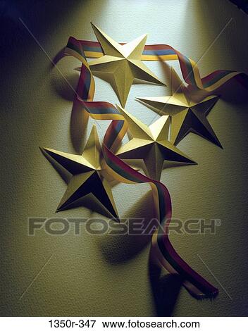 Stars with a ribbon View Large Photo Image Stock Photo - Stars with a ribbon. Fotosearch
