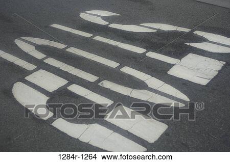 Stop sign painted on a road View Large Photo Image Picture - Stop sign painted on a road. Fotosearch