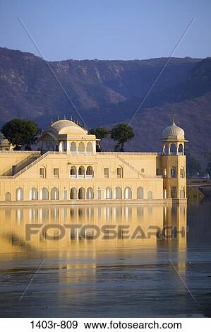 The Jai Mahal Lake Palace in Man Sagar Lake, Jaipur, Rajasthan, India View Large Photo Image Stock Photo - The Jai Mahal Lake Palace in Man Sagar Lake, Jaipur, Rajasthan, India. Fotosearch