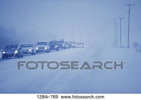 Traffic on a road, Highway 75, Idaho, USA View Large Photo Image Stock Photo - Traffic on a road, Highway 75, Idaho, USA. Fotosearch