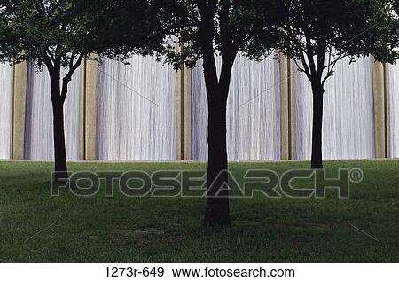 Trees on a lawn at Water Wall Monument, Houston, Texas, USA View Large Photo Image Stock Photo - Trees on a lawn at Water Wall Monument, Houston, Texas, USA. Fotosearch