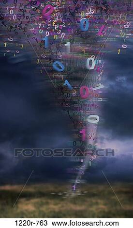 Twister of binary code View Large Photo Image Stock Image - Twister of binary code. Fotosearch