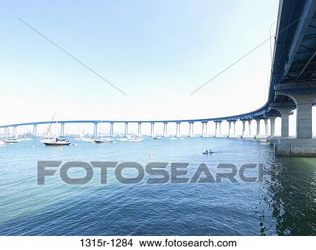 USA, California, Bridge linking San Diego with Coronado Island View Large Photo Image Picture - USA, California, Bridge linking San Diego with Coronado Island. Fotosearch