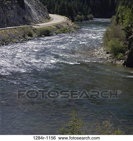 Water flowing at the Salmon River, Idaho, USA View Large Photo Image Stock Photograph - Water flowing at the Salmon River, Idaho, USA. Fotosearch