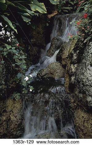 Stock Photo - Waterfall, Florida, USA. Fotosearch