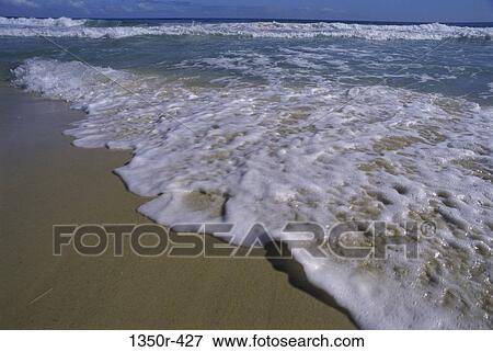 Waves crashing on a beach, Venezuela View Large Photo Image Stock Photo - Waves crashing on a beach, Venezuela. Fotosearch