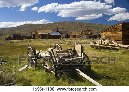 Abandoned wagon in a ghost town, Bodie State Historic Park, California, USA View Large Photo Image Stock Photo - Abandoned wagon in a ghost town, Bodie State Historic Park, California, USA. Fotosearch