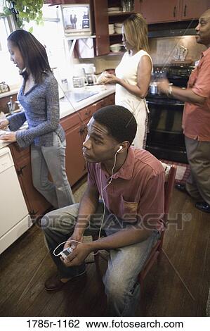 African American family in kitchen View Large Photo Image Stock Image - African American family in kitchen. Fotosearch