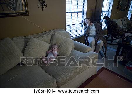 baby and mother suffering from postpartum depression View Large Photo Image Picture - baby and mother suffering from postpartum depression. Fotosearch