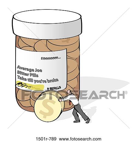 Stock Photo - Bitter Pills 2, Linda Braucht, (b. 20th C. /American), Computer graphics. Fotosearch