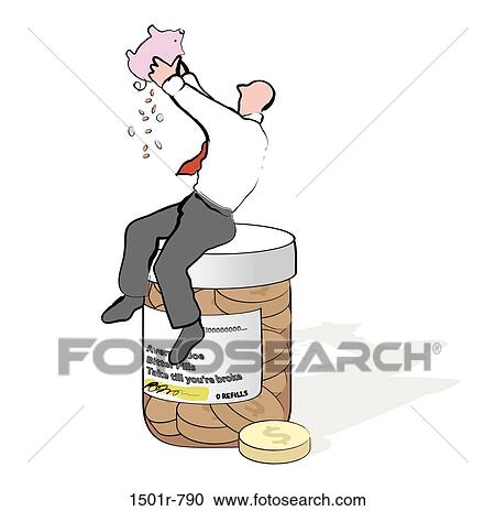Stock Image - Bitter Pills, Linda Braucht, (b. 20th C. /American), Computer graphics. Fotosearch