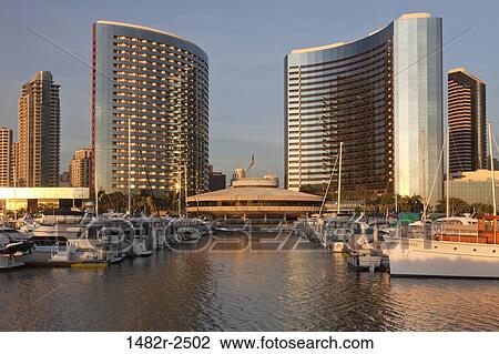 Buildings at waterfront, San Diego Marriott Hotel And Marina, Seaport Village, San Diego, California, USA View Large Photo Image Stock Image - Buildings at waterfront, San Diego Marriott Hotel And Marina, Seaport Village, San Diego, California, USA. Fotosearch