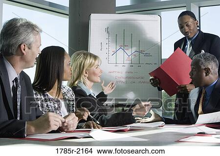 Picture - Business presentation. Fotosearch
