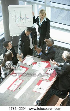 Picture - Business presentation. Fotosearch