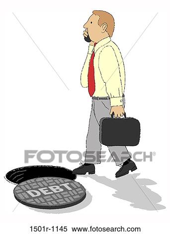 Businessman and manhole View Large Photo Image Stock Photography - Businessman and manhole. Fotosearch