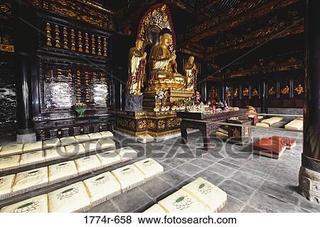 China, Shaanxi, Xian, Buddha statue in Big Wild Goose Pagoda View Large Photo Image Stock Photo - China, Shaanxi, Xian, Buddha statue in Big Wild Goose Pagoda. Fotosearch