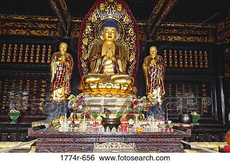 China, Shaanxi, Xian, Buddha statue in Big Wild Goose Pagoda View Large Photo Image Stock Photograph - China, Shaanxi, Xian, Buddha statue in Big Wild Goose Pagoda. Fotosearch