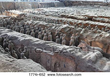 China, Xi'an, Qin Shi Huang's Tomb View Large Photo Image Stock Image - China, Xi'an, Qin Shi Huang's Tomb. Fotosearch