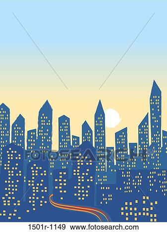 City Morning View Large Photo Image Stock Photo - City Morning. Fotosearch