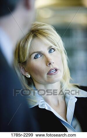 Stock Photo - Close-up of a businesswoman. Fotosearch