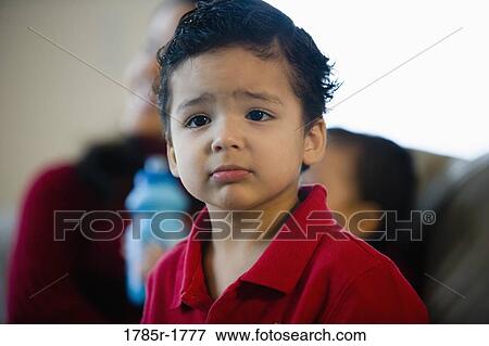Close-up of a little boy View Large Photo Image Stock Photo - Close-up of a little boy. Fotosearch