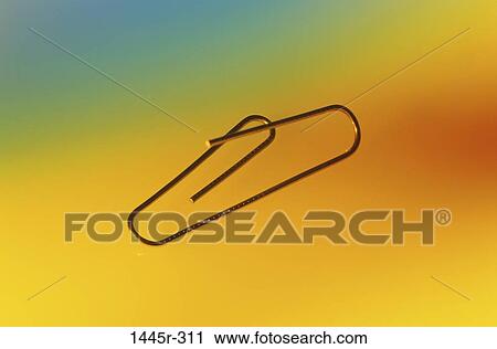 Stock Image - Close-up of a paper clip. Fotosearch